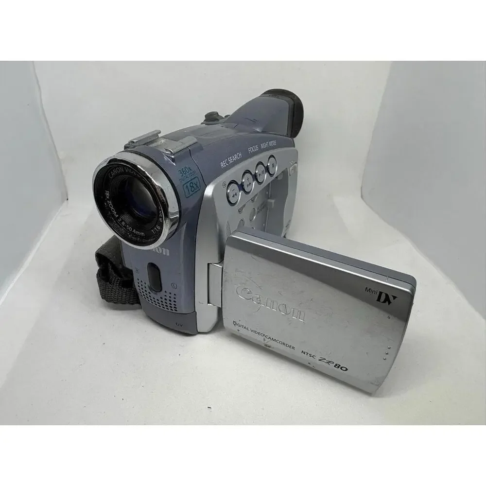 Canon ZR80 MiniDV Camcorder 18x Optical Zoom Digital Video Parts Repair C102